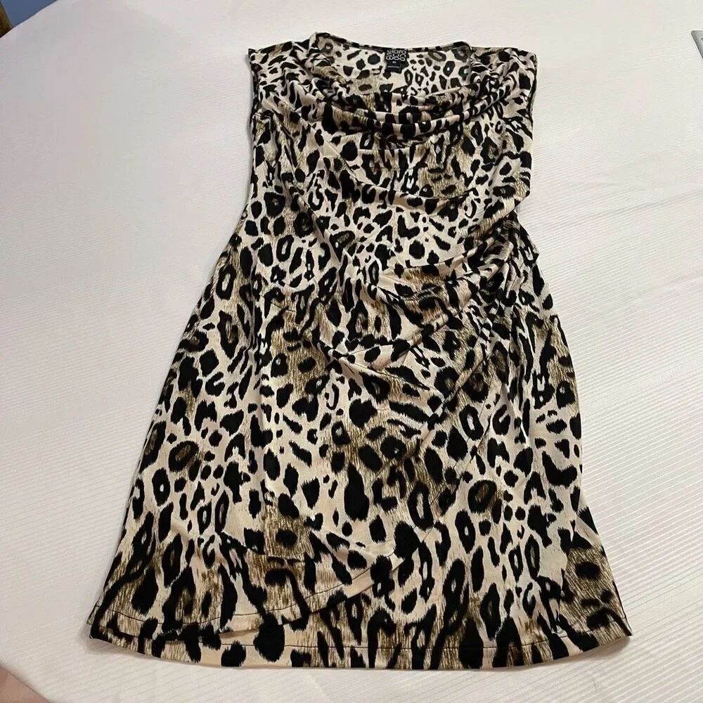 Clara Sun Woo Leopard Dress Size XS